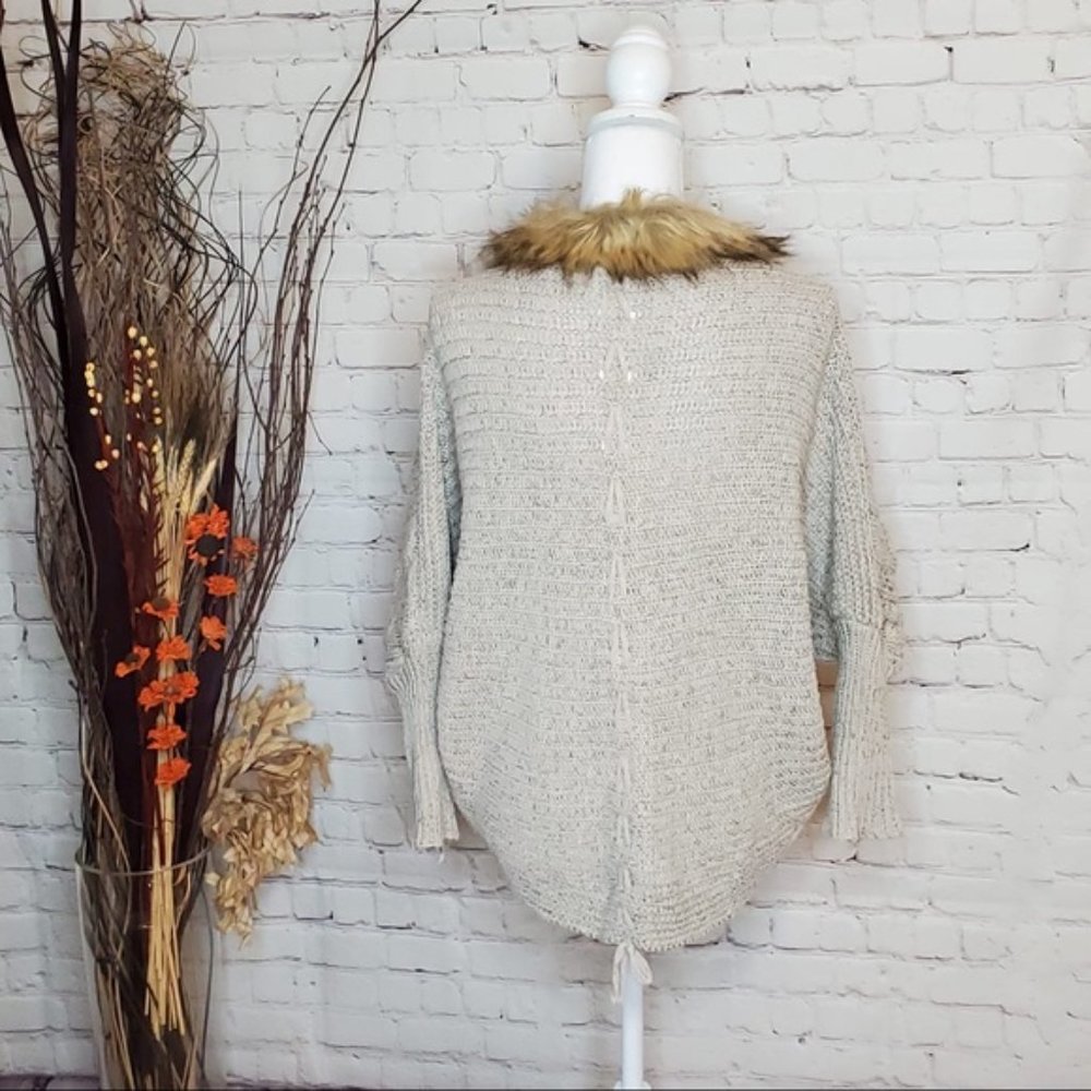 Cellabie Faux Fur Cardigan Sweater - Picture 4 of 4
